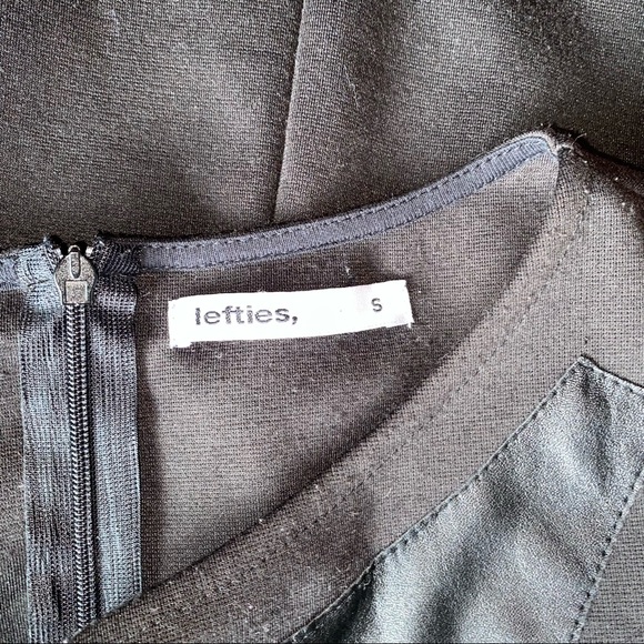 Black with leather bodycon dress - Picture 4 of 4